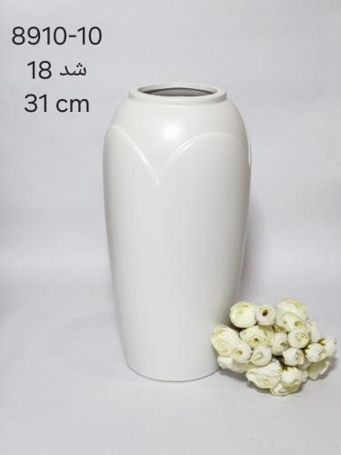 فازة رخامية لون ابيض