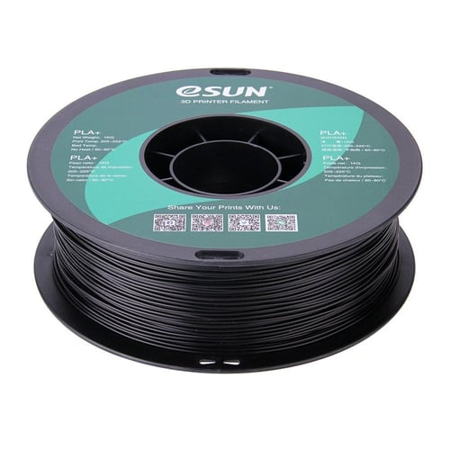 eSUN PLA+ (Black) 3D Filament 1.75Ø, 1kg