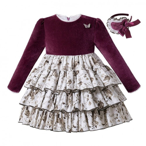 فستان بنات أسباني مع طوق شعر