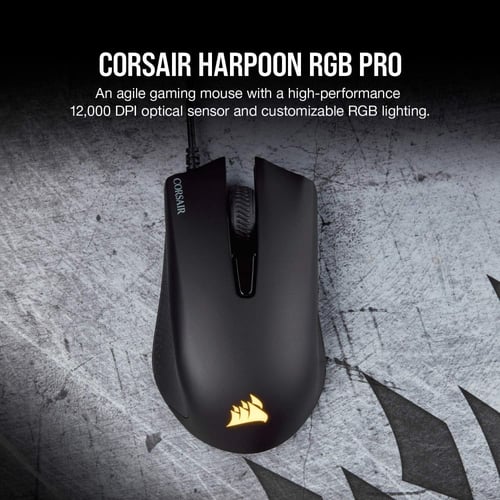 ماوس الألعاب CORSAIR Harpoon Pro RGB - تصميم خفيف...