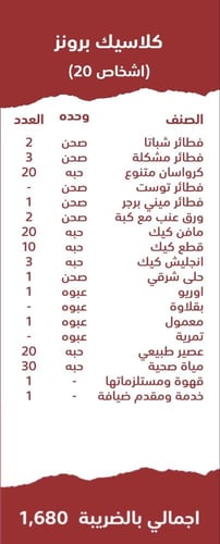 بوفيه كلاسيك برونز