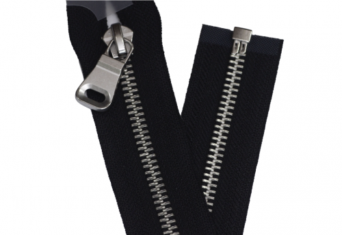 سحاب جاكيتات حديد 70 سم SLVBLK - شريط أسود - تعليق...