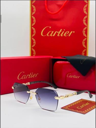 نظارة شمسية بطابع فرنسي اطار اسود مع ذهبي