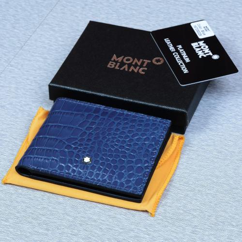 محفظة جلد رجالي نقش تمساح – تصميم نجمة القمة