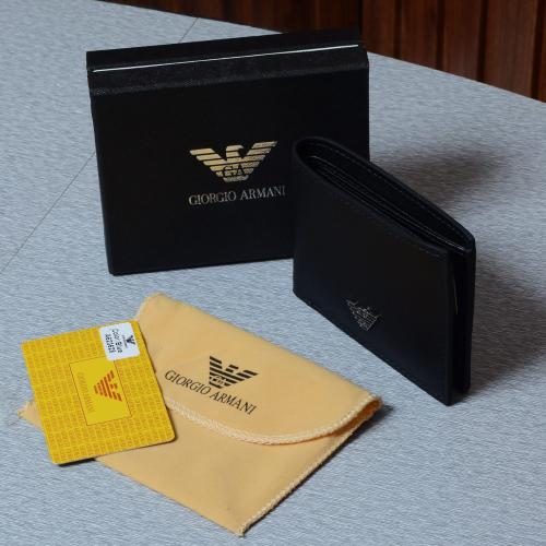 محفظة جلد رجالية - تصميم النسر الذهبي الأنيق