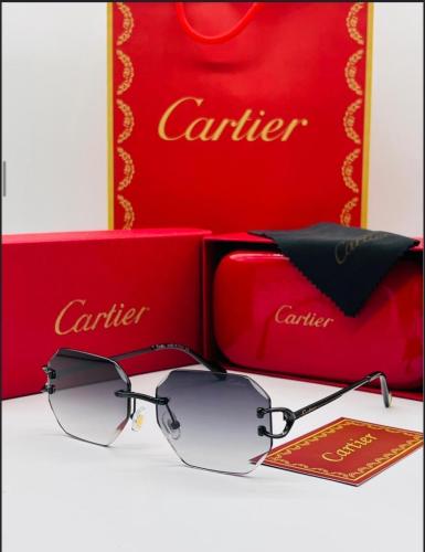 نظارة شمسية تصميم فرنسي مربع عدسات اسود شفاف