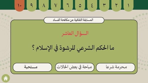 المسابقة الثقافة لمكافحة الفساد