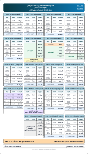 واجهة اعداد جدول الإذاعة + إذاعات لاي موضوع تبيه