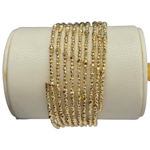 اسوارة ذهب عريضه عيار 18 لف ثمانية ادوار تصميم ايط...