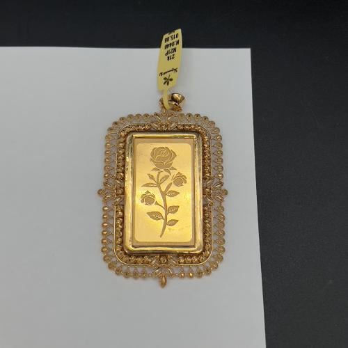 تعليقة ذهب عيار 21 بتصميم سبيكة وزن 18 جرام