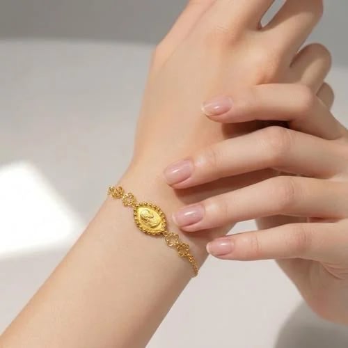 اسوارة ذهب عيار 21 وزن 2.21جرام