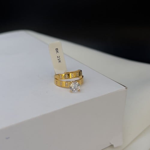 خاتم ذهب عيار 21 وزن 4.2 جرام تصميم تونز