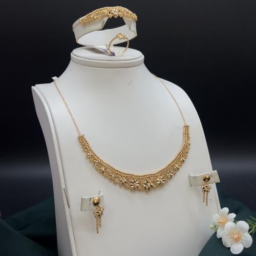 طقم ذهب للعروس عيار 21 وزن 28.6 جرام