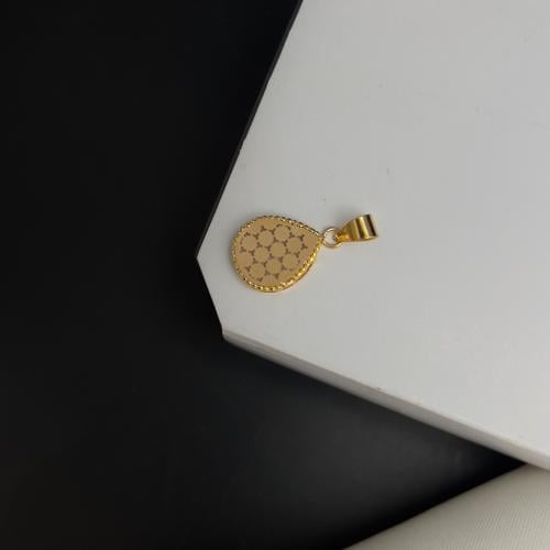 تعليقة ذهب عيار 21 بتصميم ناعم وزن 1.51 جرام
