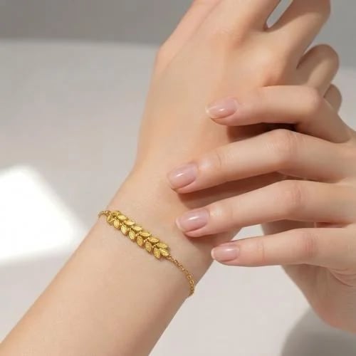 اسوارة ذهب عيار 21 وزن 1.15 جرام