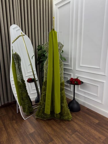 فستان سهره مطرز خرز