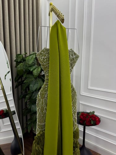 فستان سهره مطرز خرز