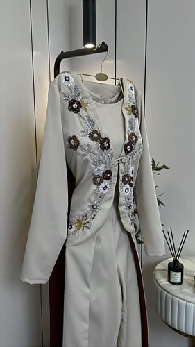 طقم سهرة تطريز يدوي