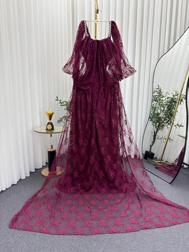 فستان سهره دانتيل مطرز