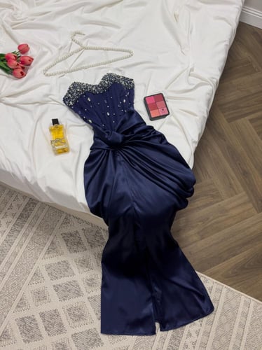 فستان شهد كحلي