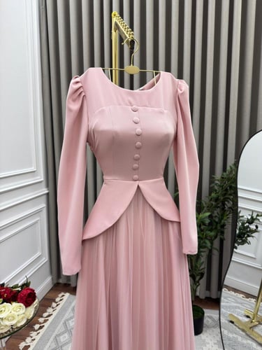 فستان بكسرات رافي