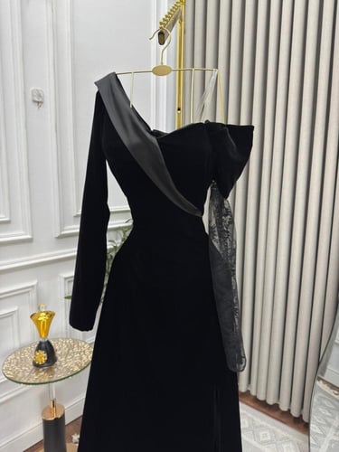 فستان سهره مخمل كوري