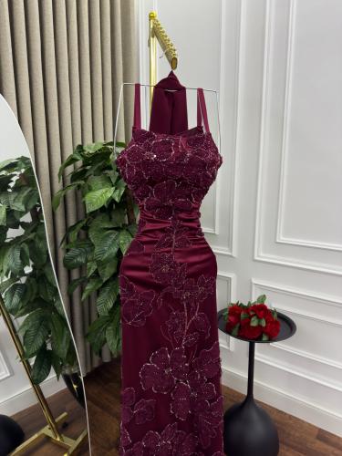 فستان سهره برغندي