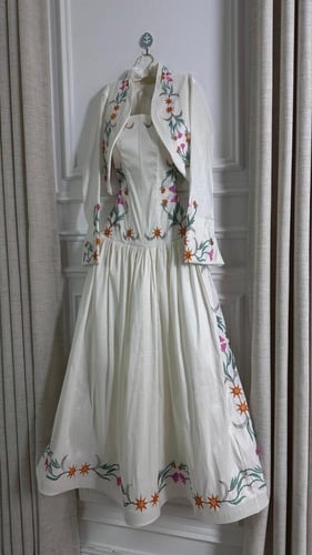 فستان سهره شانطون مطرز