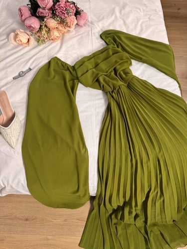 فستان شيفون تكسيرات