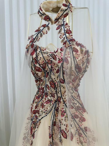 فستان سهره تل قطعتين