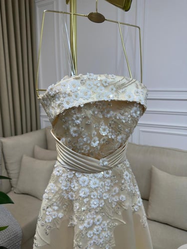 فستان سهرة بيج