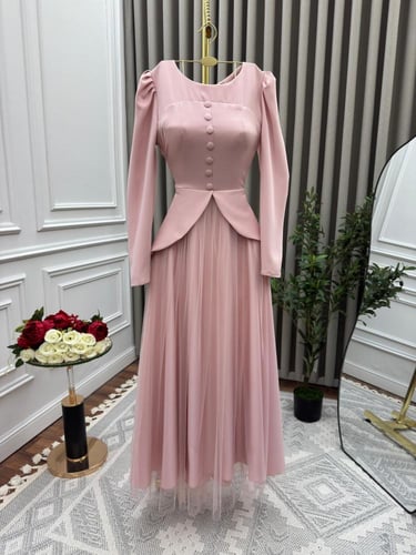 فستان بكسرات رافي