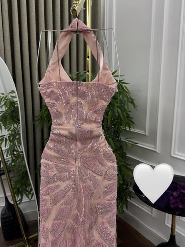 فستان سهره مطرز خرز