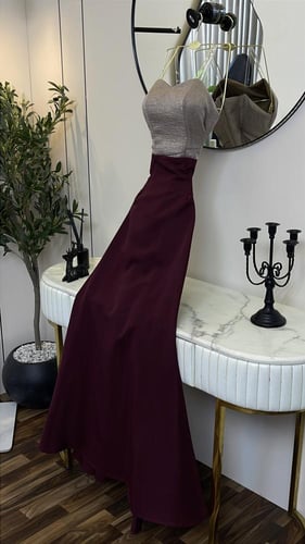 فستان بجاكت تطريز يدوي