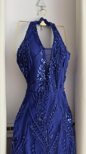 فستان سهره كحلي