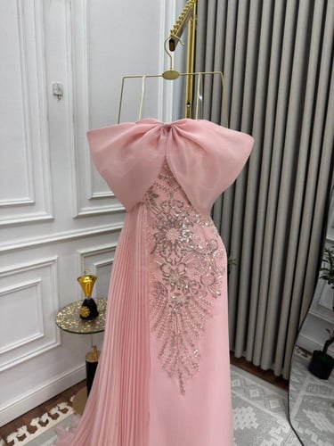 فستان سهره بنك مطرز