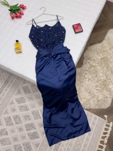 فستان شهد كحلي