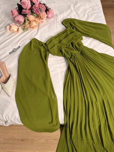 فستان شيفون تكسيرات