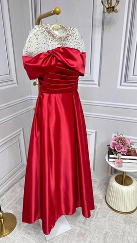 فستان اصاله احمر