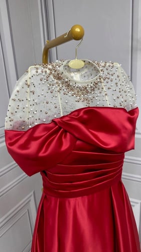 فستان اصاله احمر