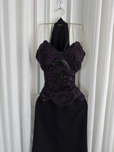 فستان سهره كلفة موف