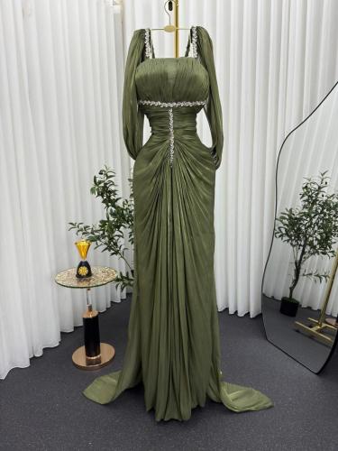 فستان سهره زيتي