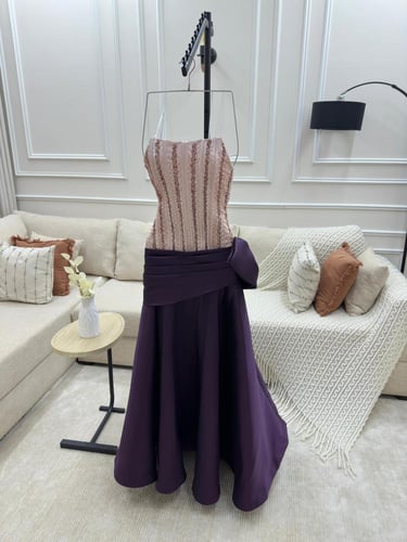 فستان رهف راقي مطرز