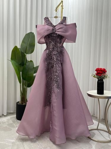 فستان جازار راقي مطرز