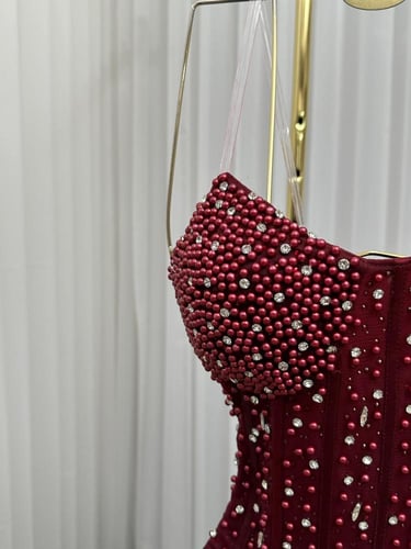 فستان سهره برغندي