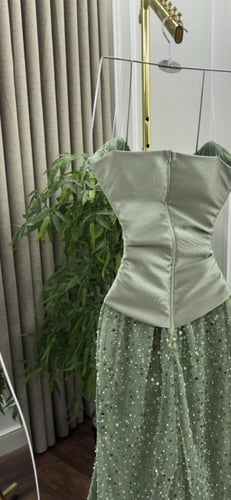 فستان سهره زيتي