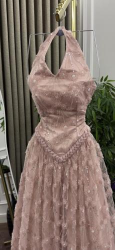 فستان سهره وردي