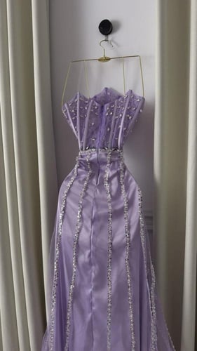 فستان سهره مطرز خرز