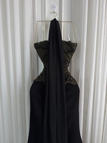 فستان سهرة زيتي