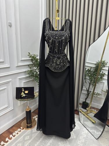 فستان سهره اسود فصوص